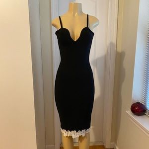 Unique dress size M, black color